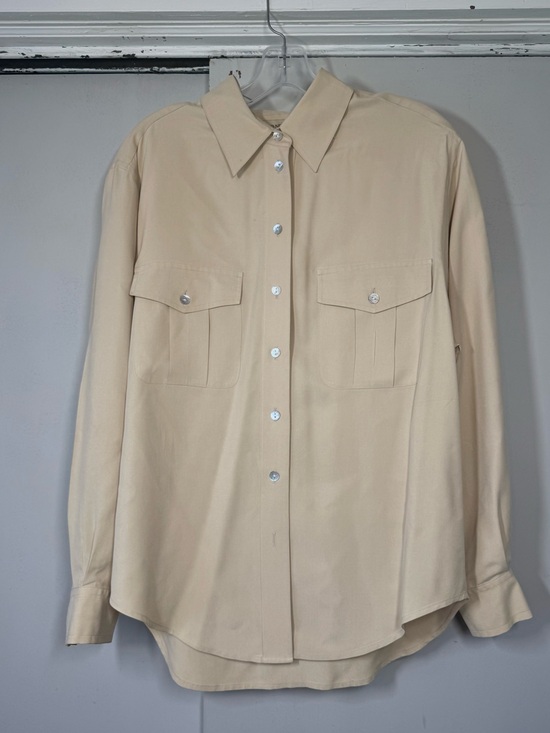 Jones New York Other - Jones New York  100% Silk Cream Button-Down blouse with Flap Pockets